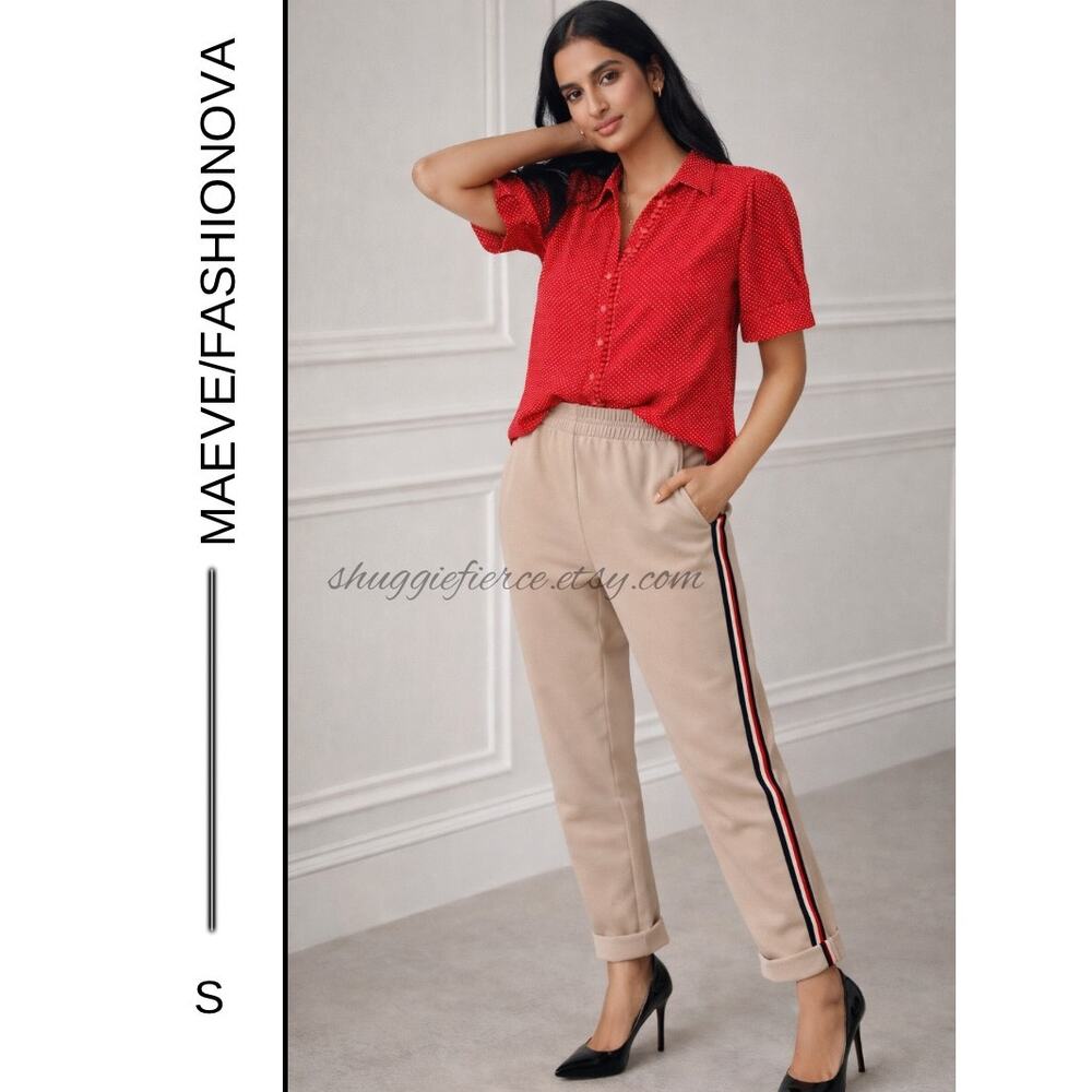 MSRP $125 ⭐️2 Piece Outfit Maeve Blouse Fashionova Pants Size S⭐️ SAME DAY SHIP